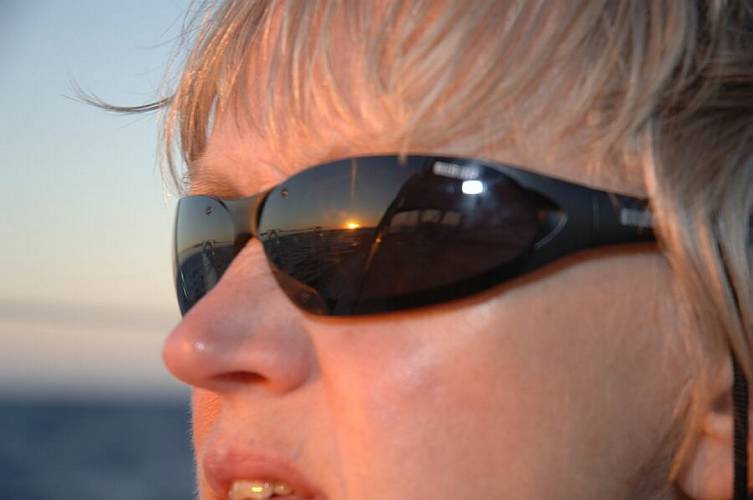 Inger ved solnedgang